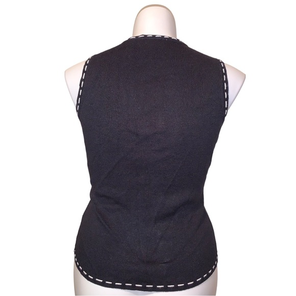 Pappagallo Christmas Theme Holiday Vest, Size Small - Picture 4 of 16